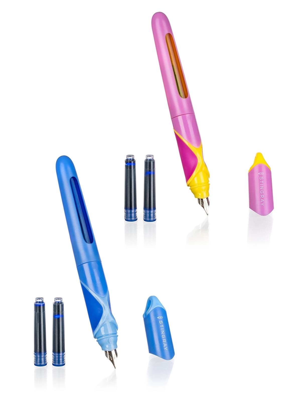 Ergonomické plnicí pero na bombičky 0,7 mm + 2 náplně