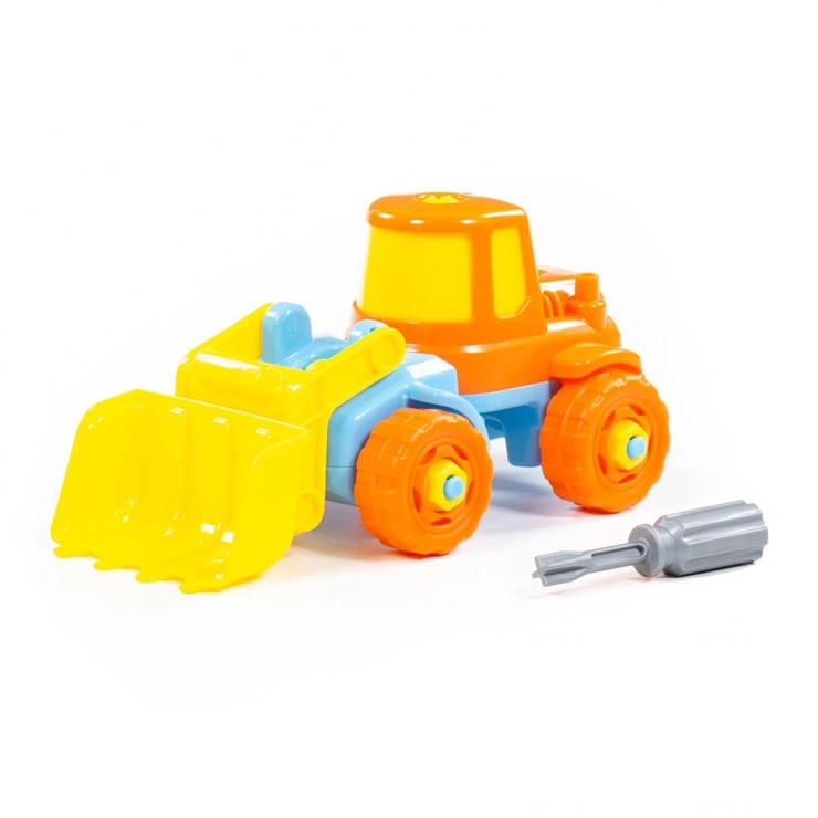 Didaktický bagr pro děti se šroubovákem