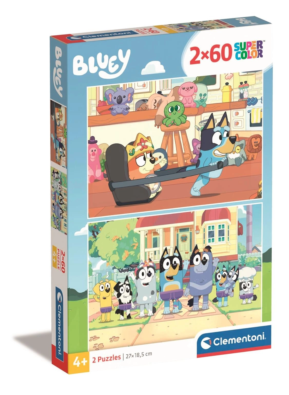 CLEMENTONI Puzzle Bluey 2x60 dílků