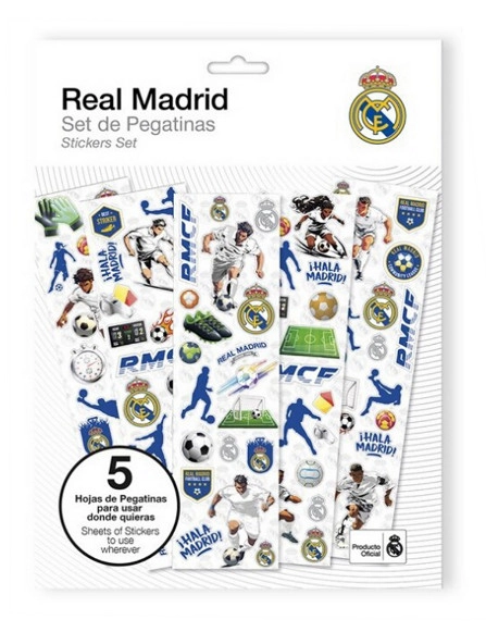 Samolepky REAL MADRID – sada 92 ks