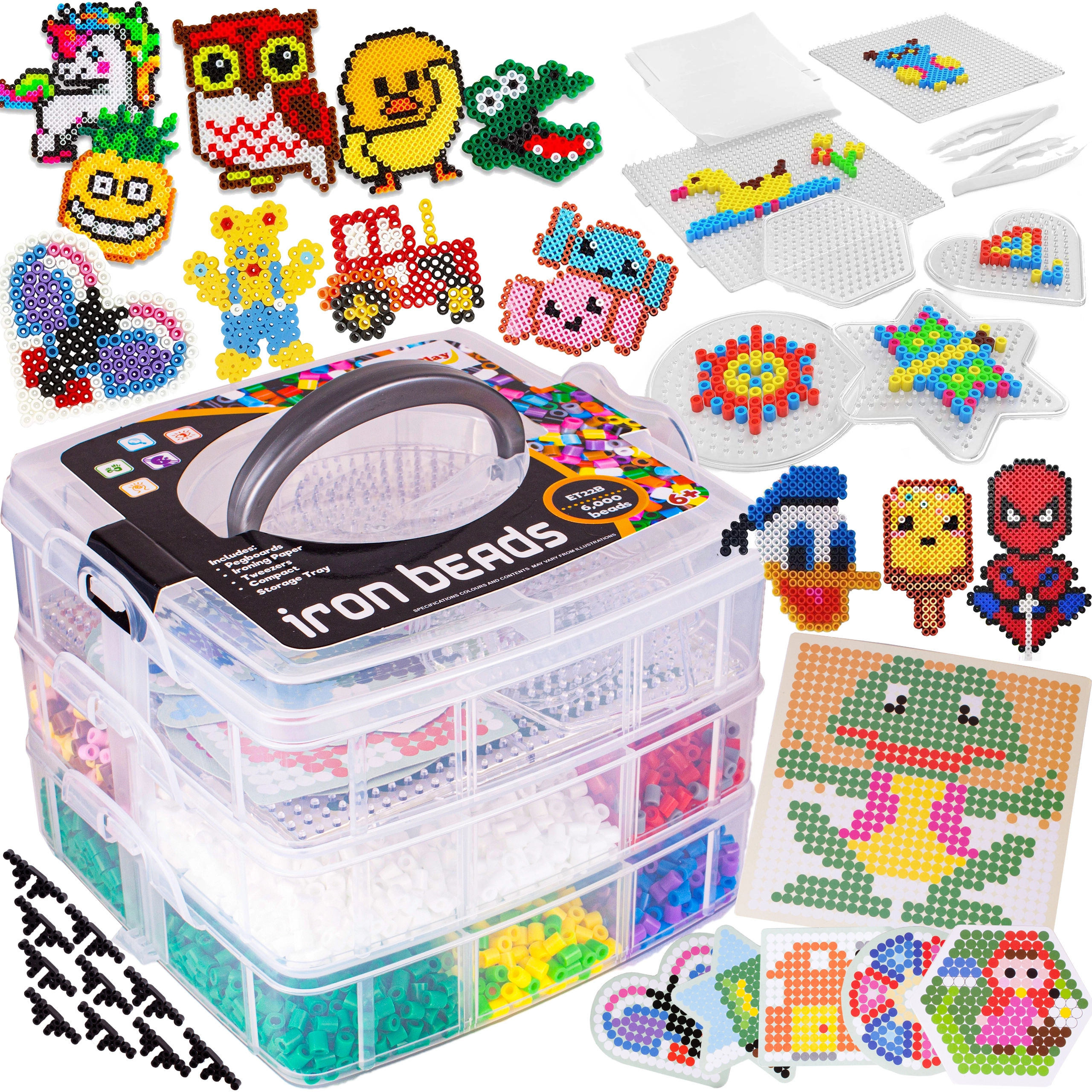 korálky na zažehlování 6000 ks v kufříku