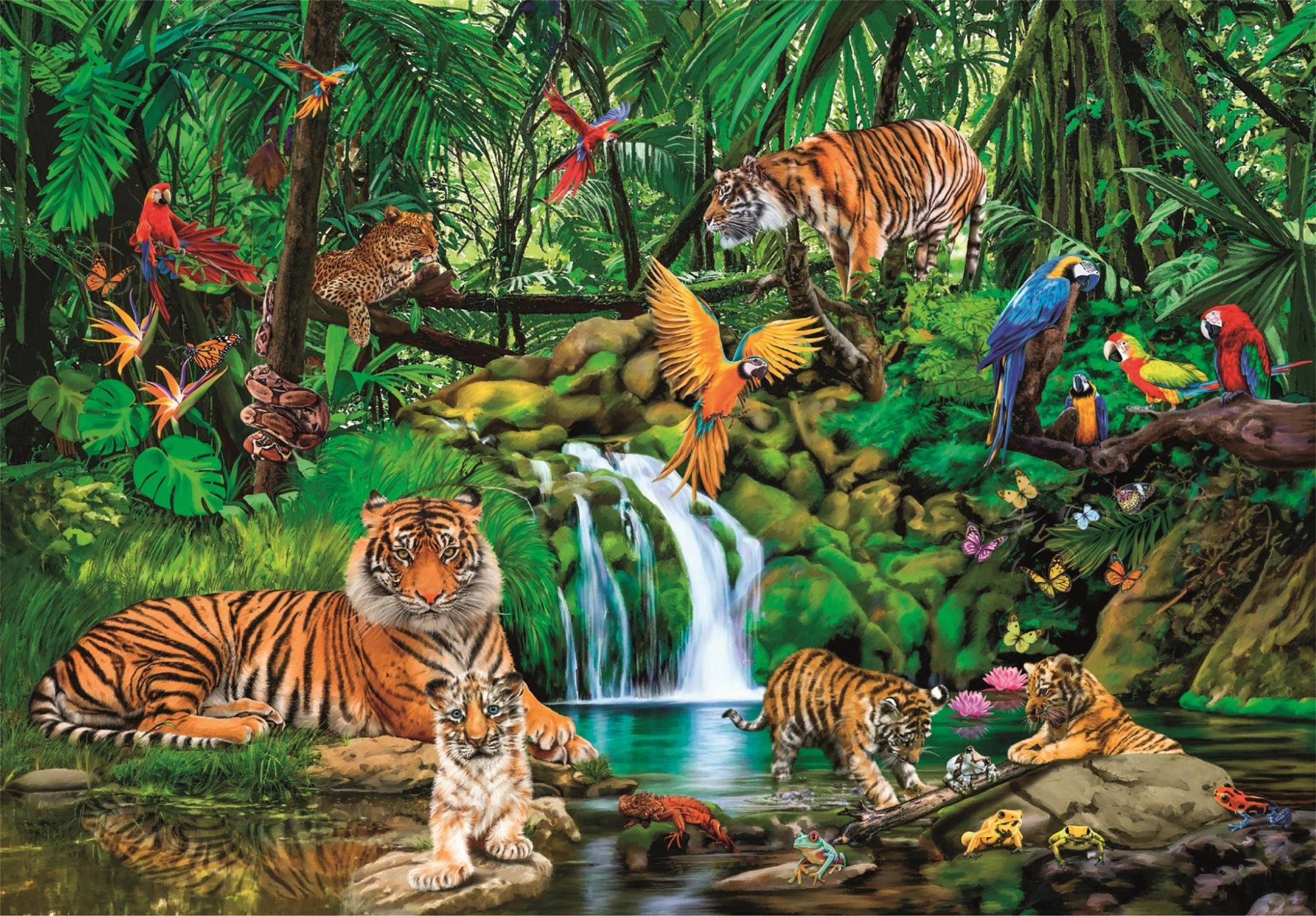 Levně Clementoni puzzle Útočiště v džungli 300 dílků