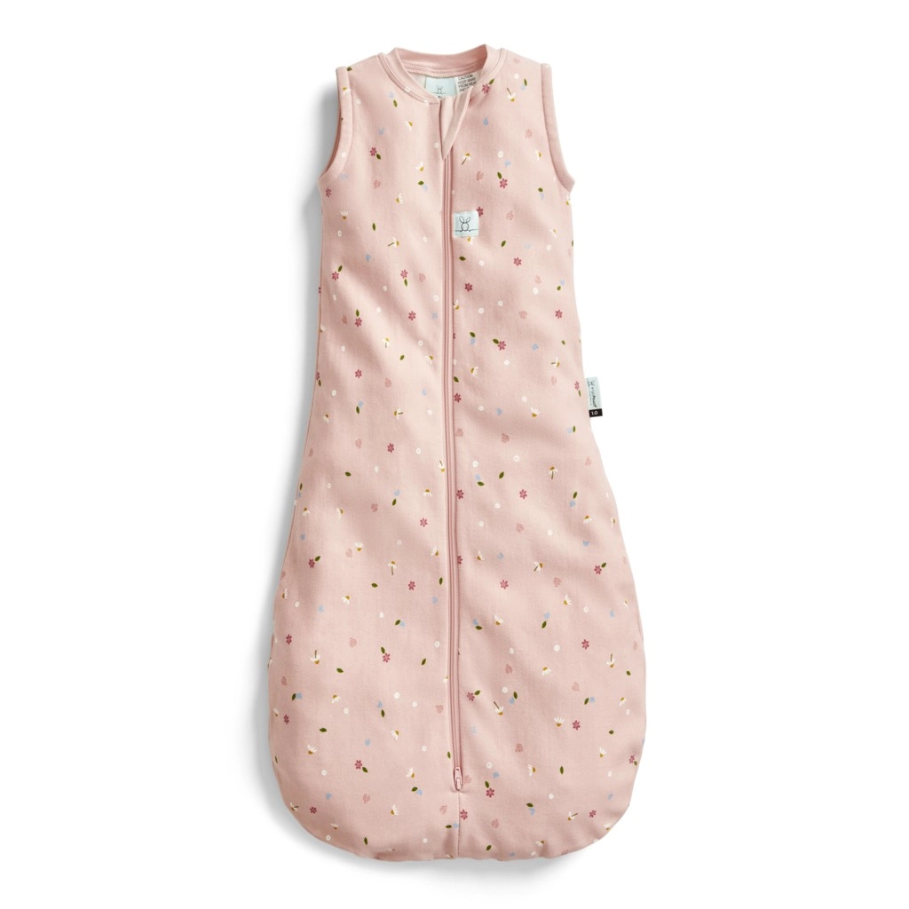 Levně Dětský spací vak z organické bavlny Jersey Daisies 1 TOG (8–24 měsíců, 8–14 kg)