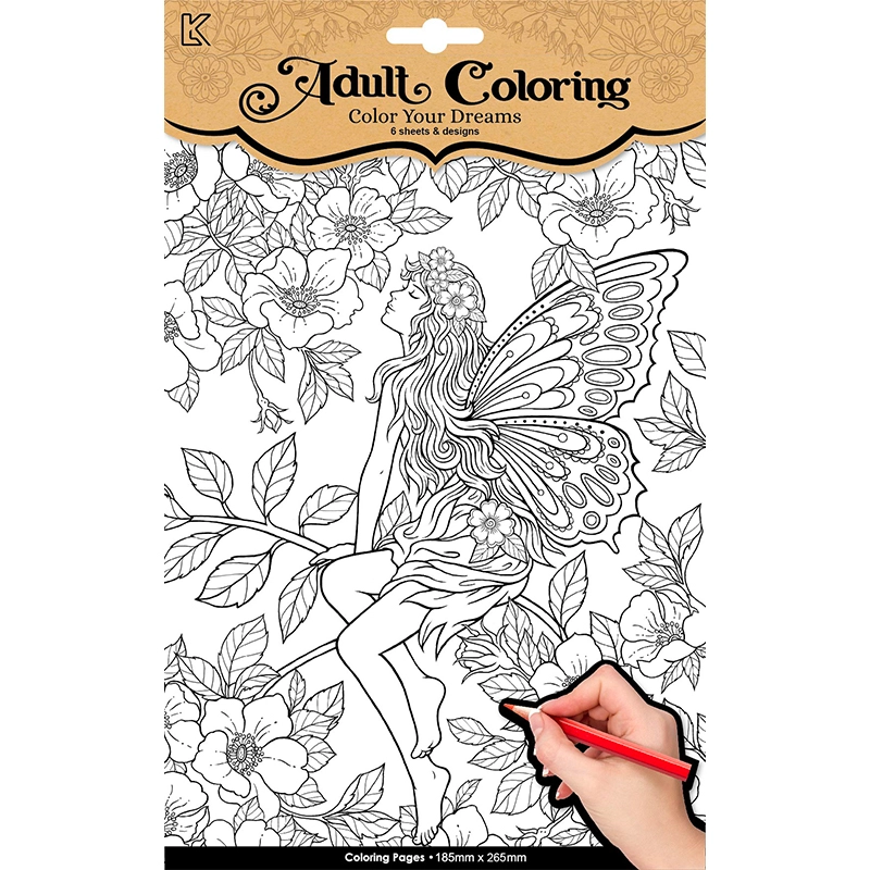 Omalovánky pro dospělé – víly a vážky