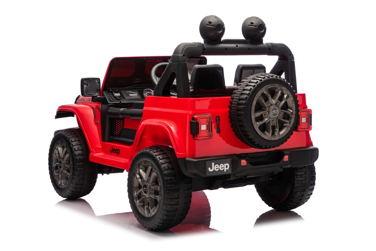 Jeep Wrangler Rubicon lift dětské elektrické auto červené