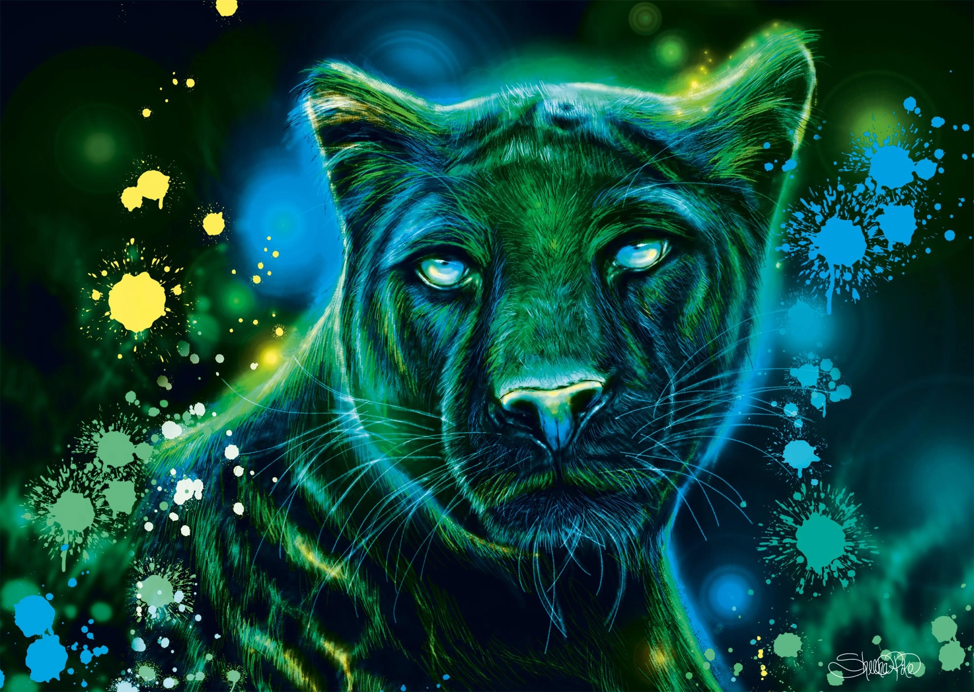 SCHMIDT Neon Panter 1000 dílků