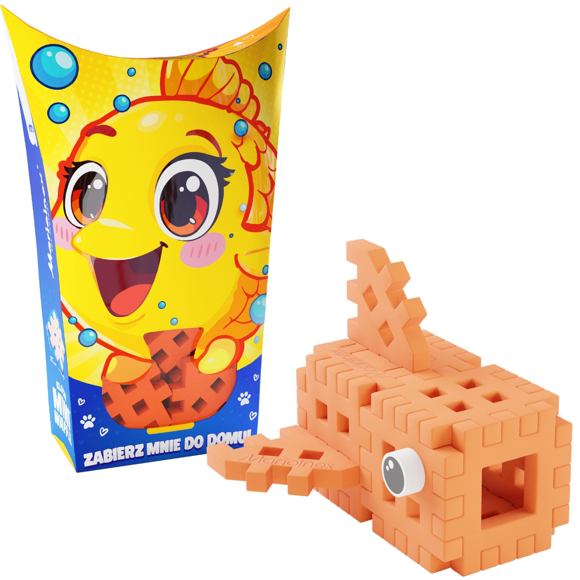 Konstrukční stavebnice Mini Waffle Pocket Pets – rybka