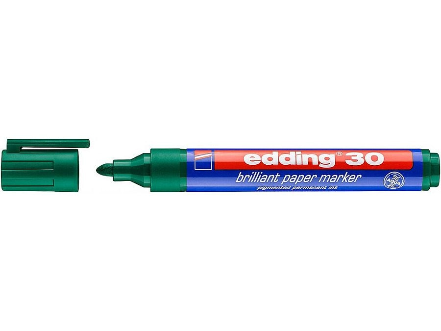 Permanentní popisovač EDDING 30, zelený EDDING