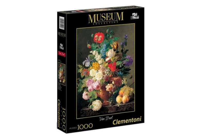 Clementoni museum collection puzzle váza s květinami 1000 dílků