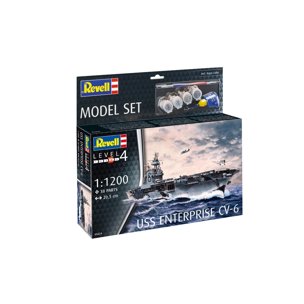 Revell ModelSet loď 65824 - USS Enterprise (1:1200)
