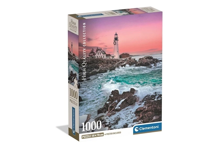 Clementoni puzzle 1000 dílků první sníh u majáku Portland Head