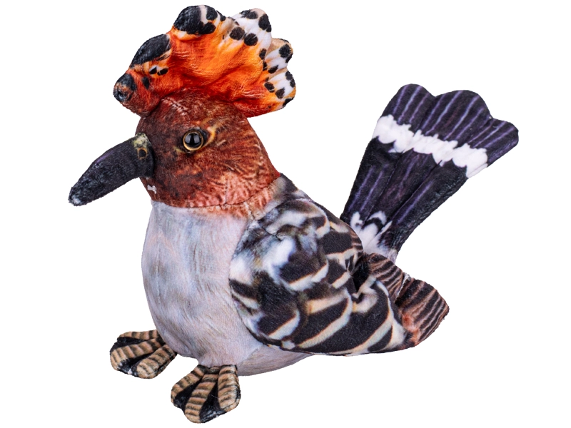 Plyšový dudek chocholatý 16 cm