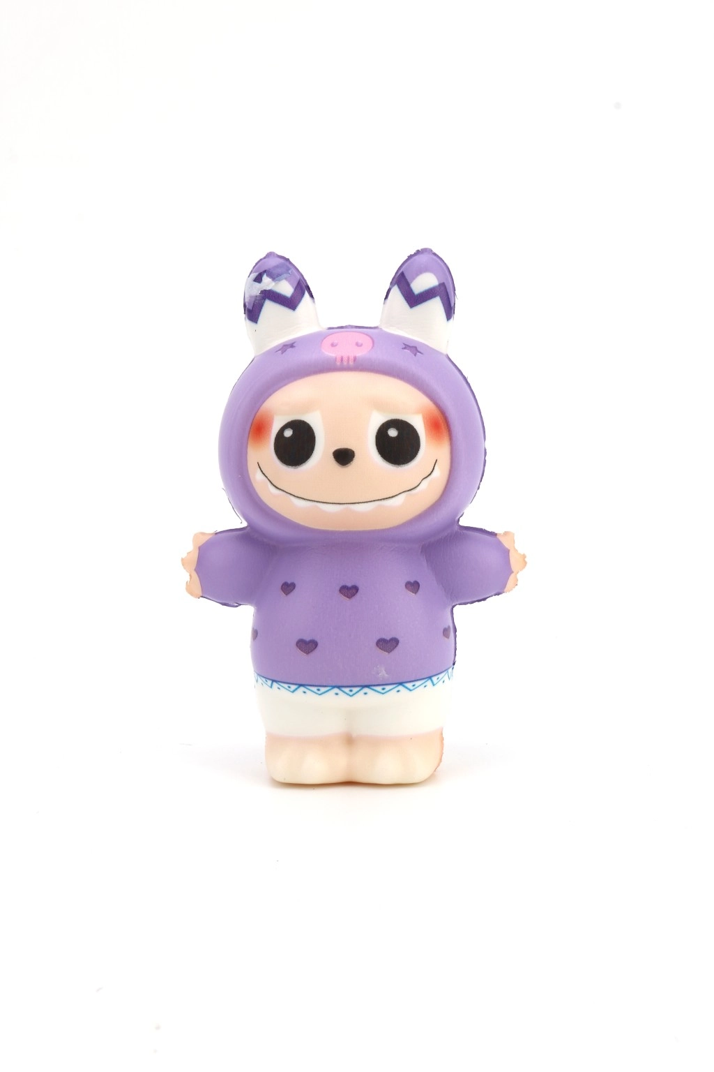 Mačkací panenka 12 cm – roztomilá antistresová figurka do ruky