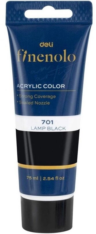 Akrylová barva 75ml Černá KARTONPP