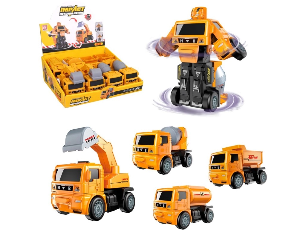Robotické stavební auto na setrvačník