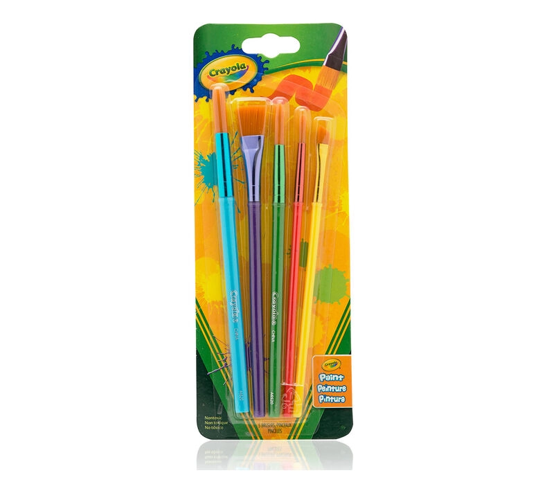 Sada dětských štětců CRAYOLA – 5 kusů pro kreativní malování