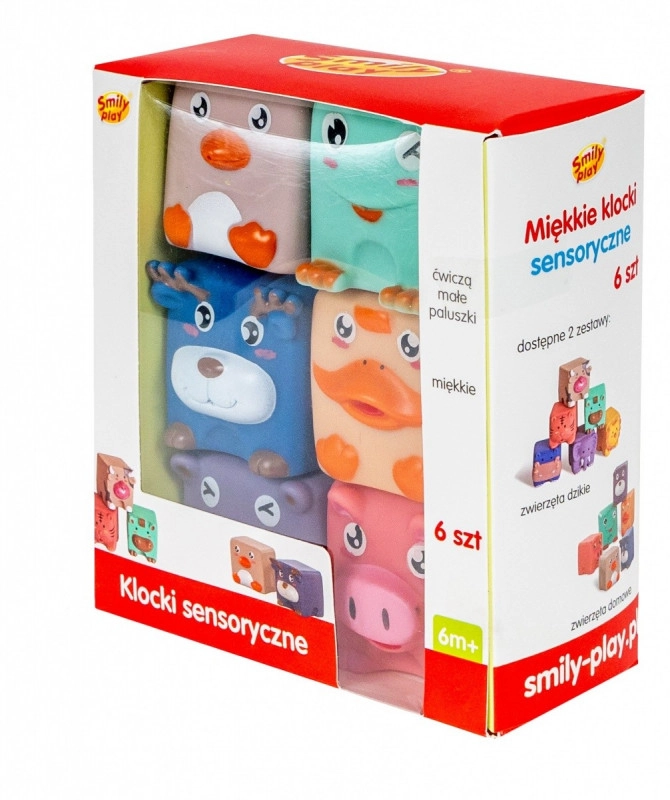 Barevné Kostky s Tvary Zvířat pro Děti