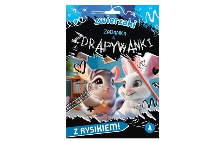 Zwierzaki – zadání a vyškrabávací obrázky pro předškoláky