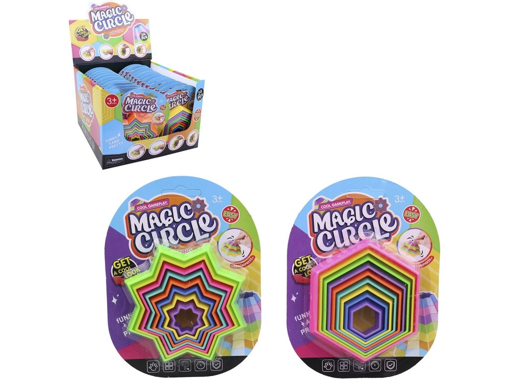 Magický kruh – antistresová hračka z plastu
