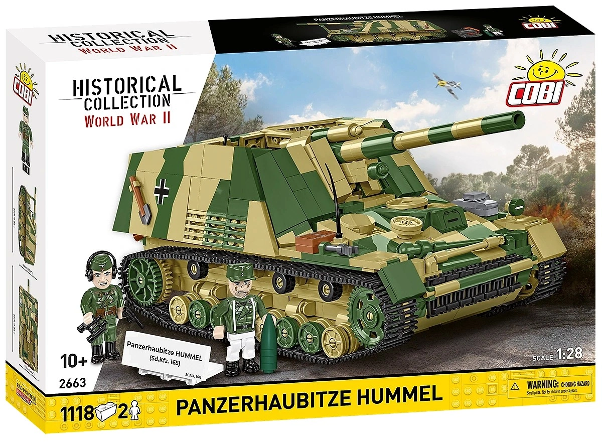 Levně COBI 2663 World War II Německé samohybné dělo Panzerhaubitze Hummel 1:28