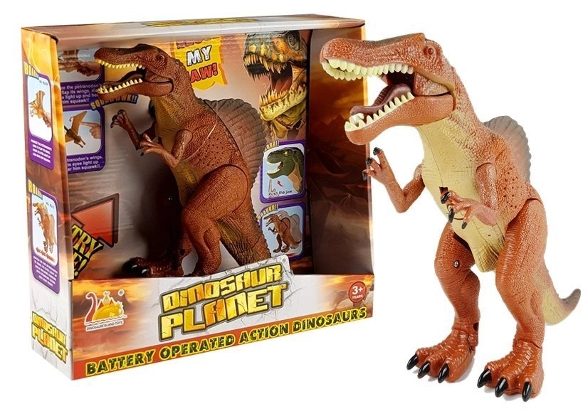 Velký bateriový dinosaurus T‑Rex se zvuky a světly