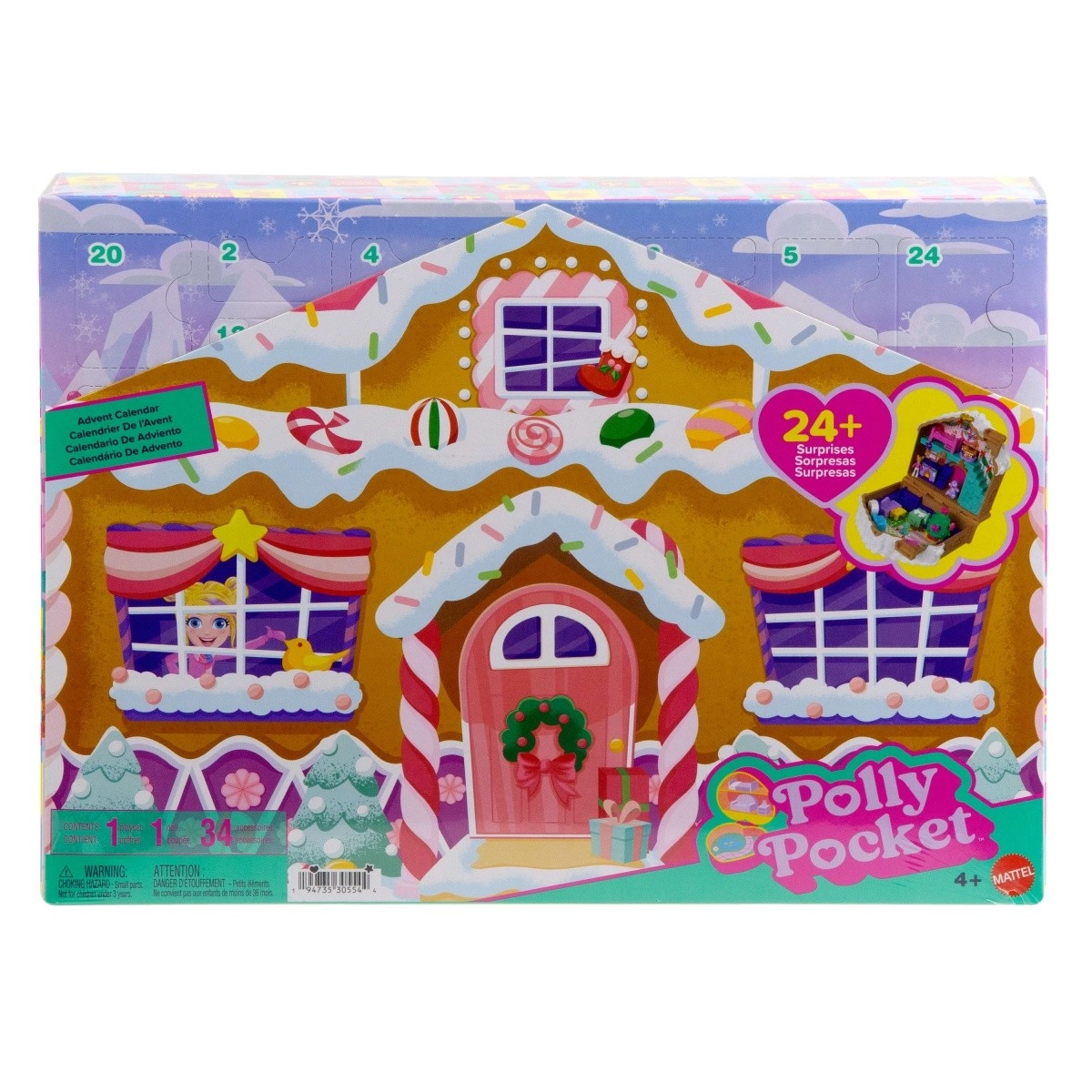 Adventní kalendář POLLY POCKET Perníkový domeček