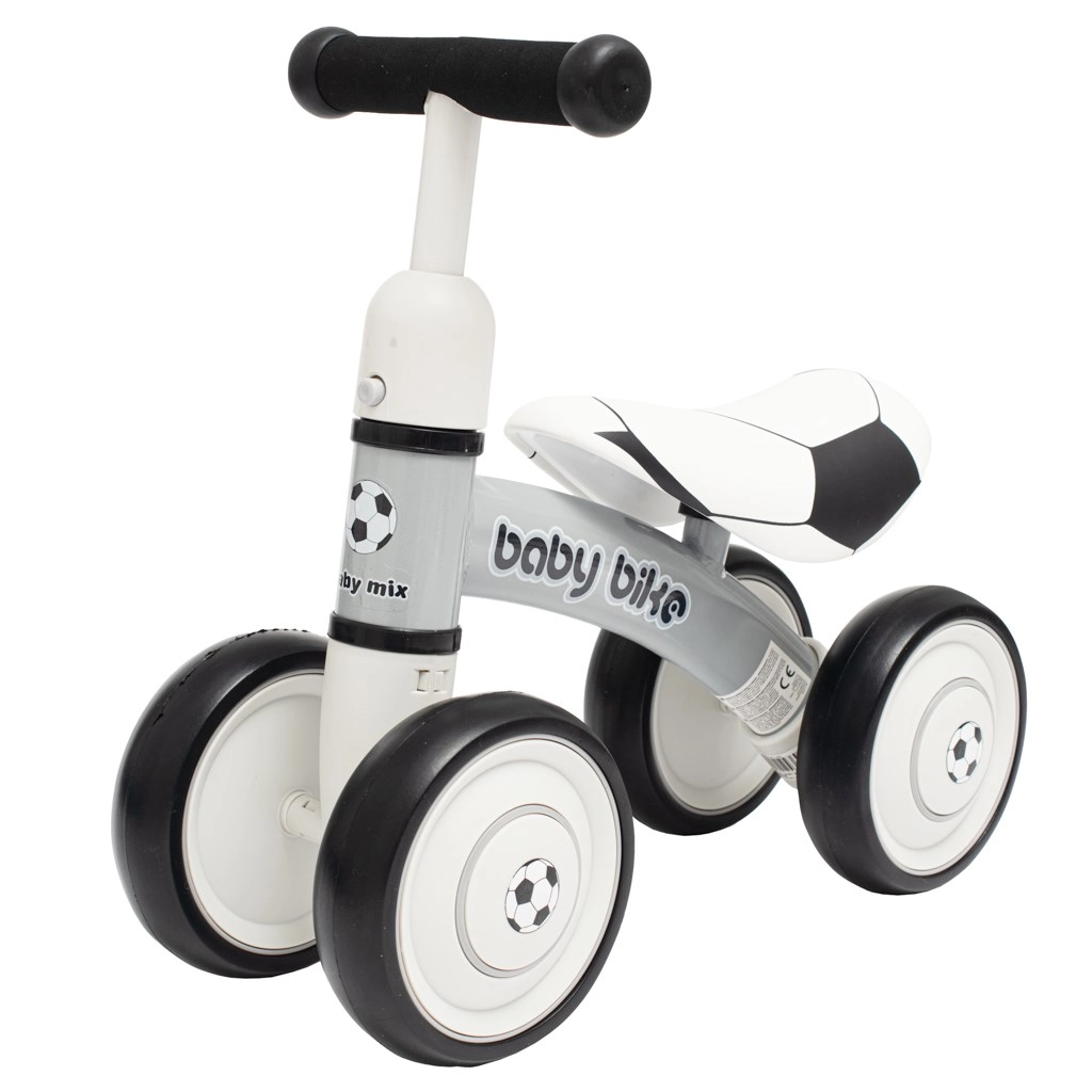 Dětské odrážedlo Baby Mix Baby Bike fotbalové černo-bílé