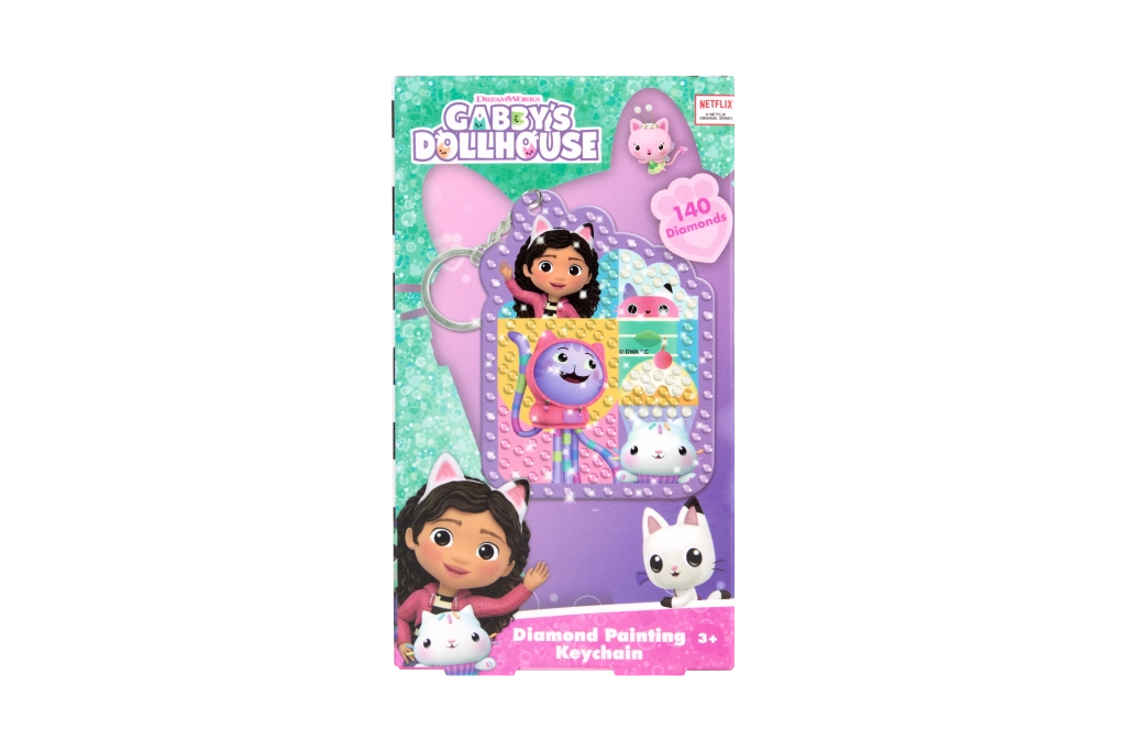 diamantové malování – přívěsek na klíče GÁBINČIN KOUZELNÝ DOMEČEK