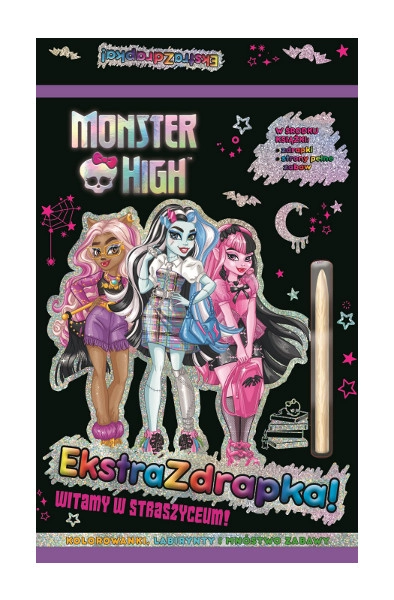 Levně Monster High – škrábací kniha: Vítejte na Strašidelné střední