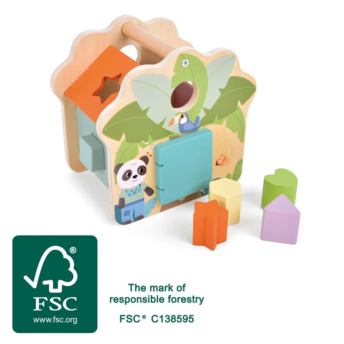 small foot Dřevěná vkládačka  Přátelé z džungle