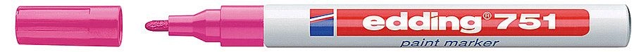 Lakový popisovač edding 751 - růžový
