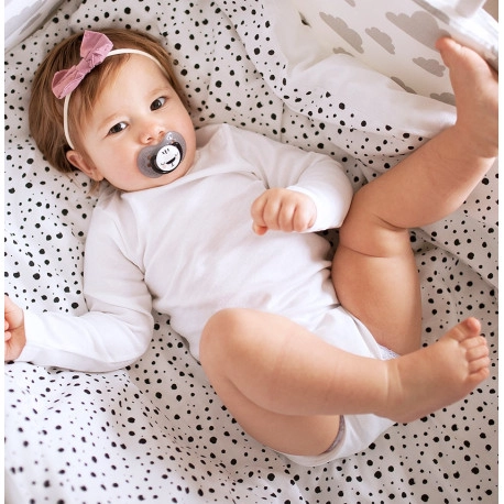 LOVI Dudlík silikonový dynamický LOVI SALT&PEPPER 3-6 m 2ks