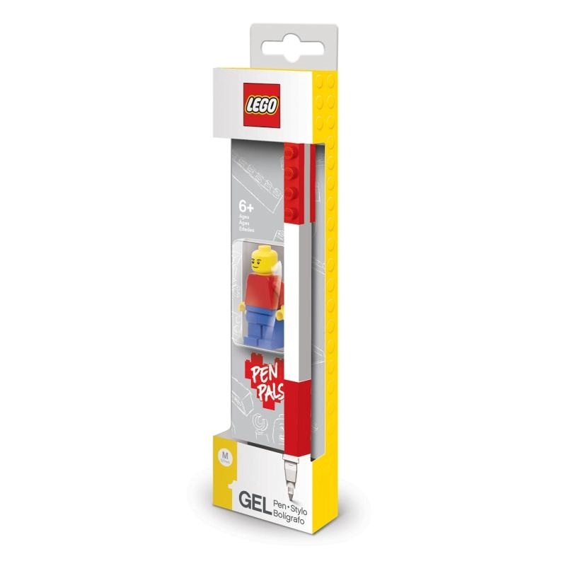 LEGO gelové pero s minifigurkou, červené