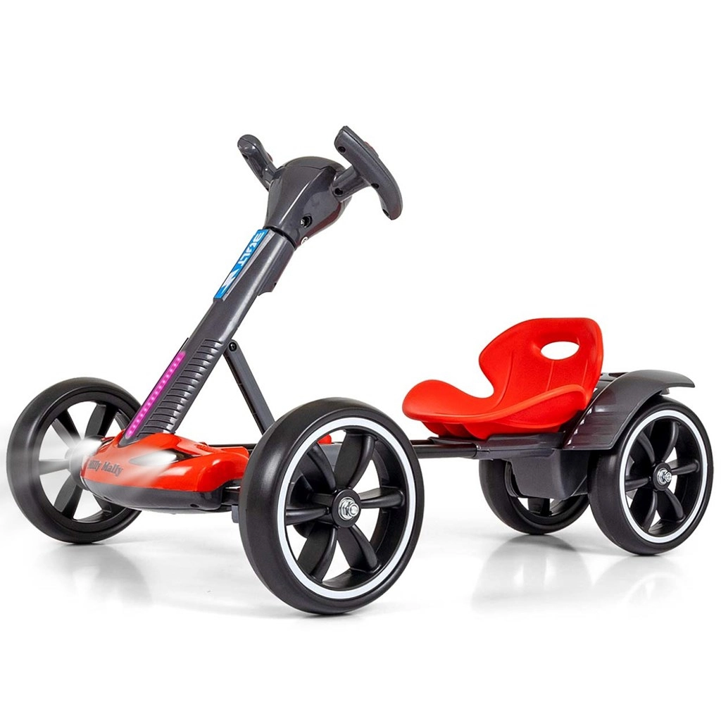 Go-kart šlapací motokára Milly Mally Viper růžová