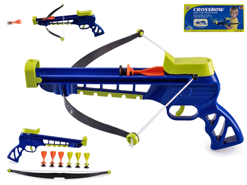 Dětská kuše 31 cm se šipkami s přísavkami