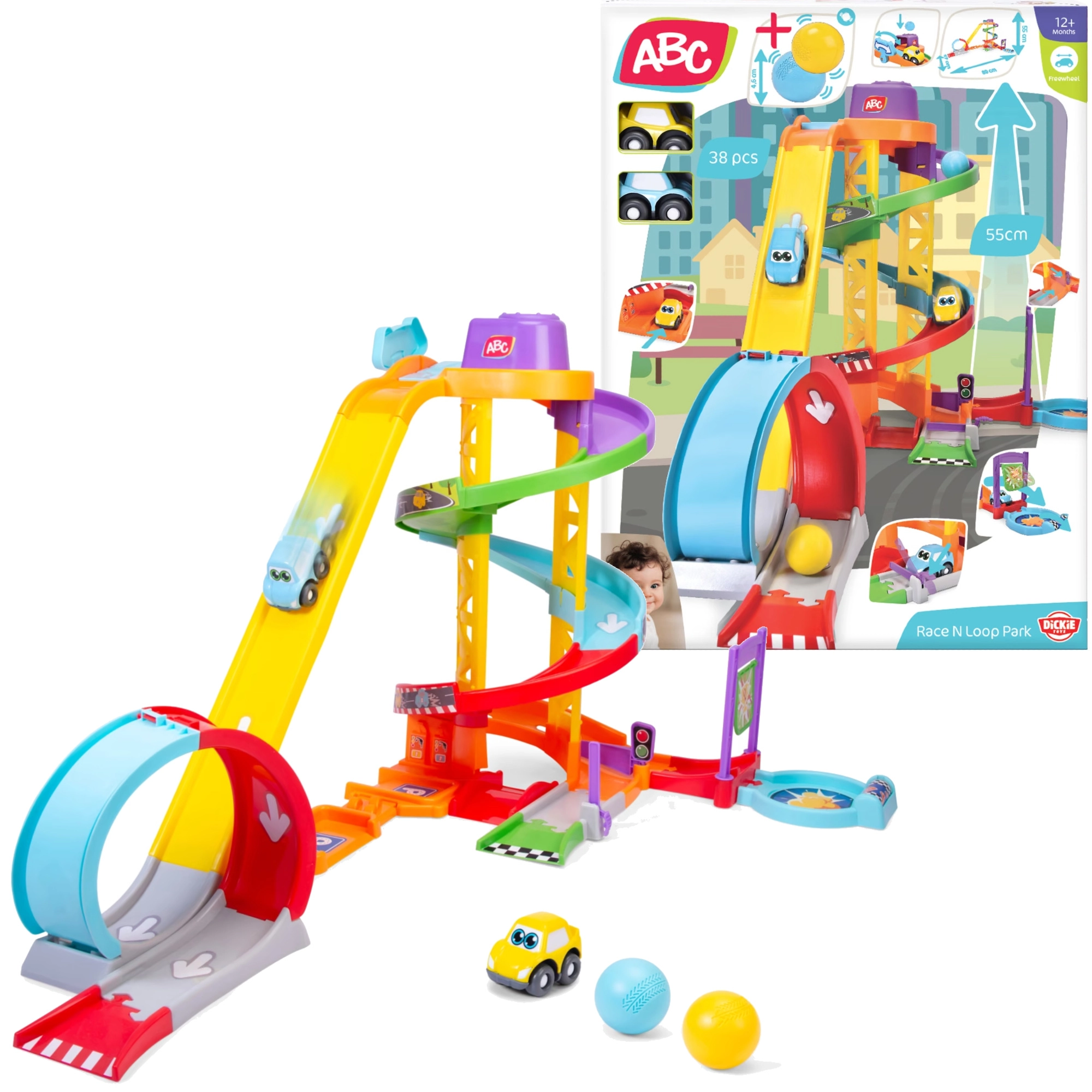 Autodráha ABC Race N Loop Park se 2 autíčky