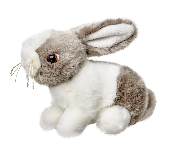 Plyšový králíček šedobílý 16 cm Beppe ZOO