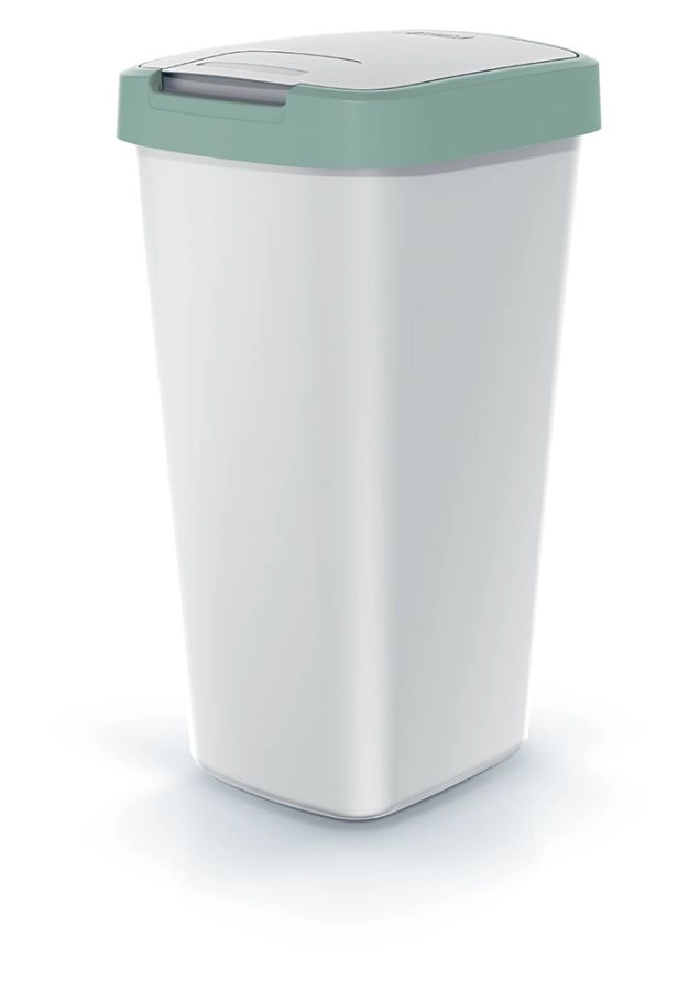 Prosperplast COMPACTA Q popelavý se světle zeleným 25l