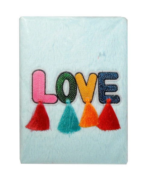 Plyšový deníček s nápisem