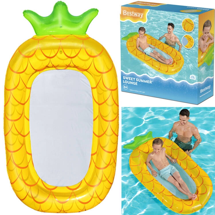 Bestway Nafukovací lehátko Jahoda 1,78m x 1,03m