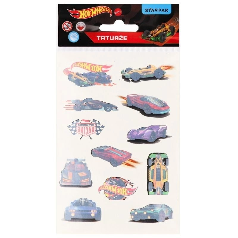 Dočasné tetování Hot Wheels - 1 kus