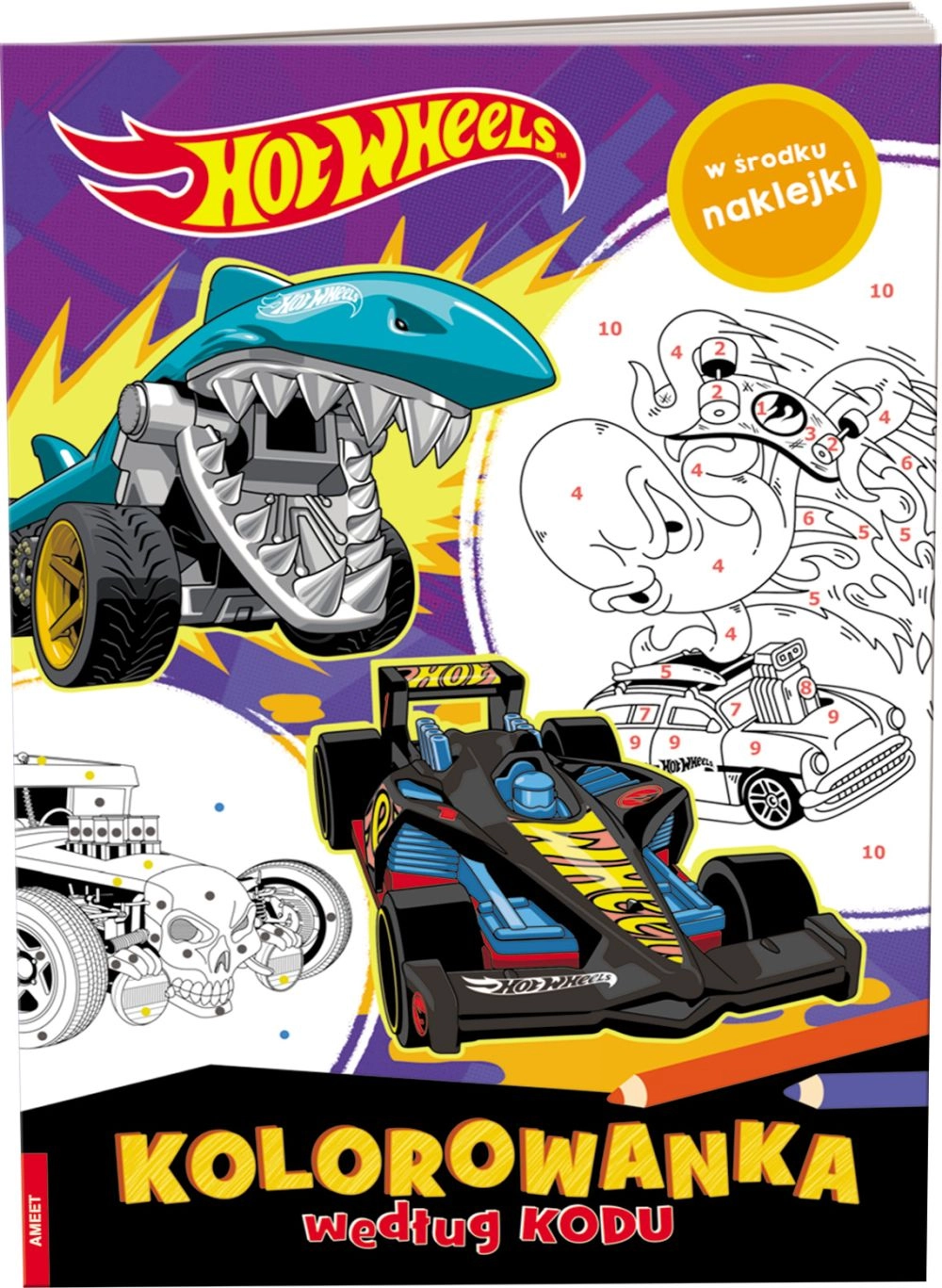 Hot Wheels omalovánky podle kódu
