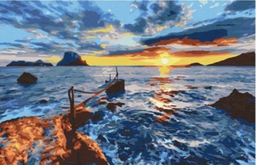 NORIMPEX Malování podle čísel Moře 40 × 50 cm