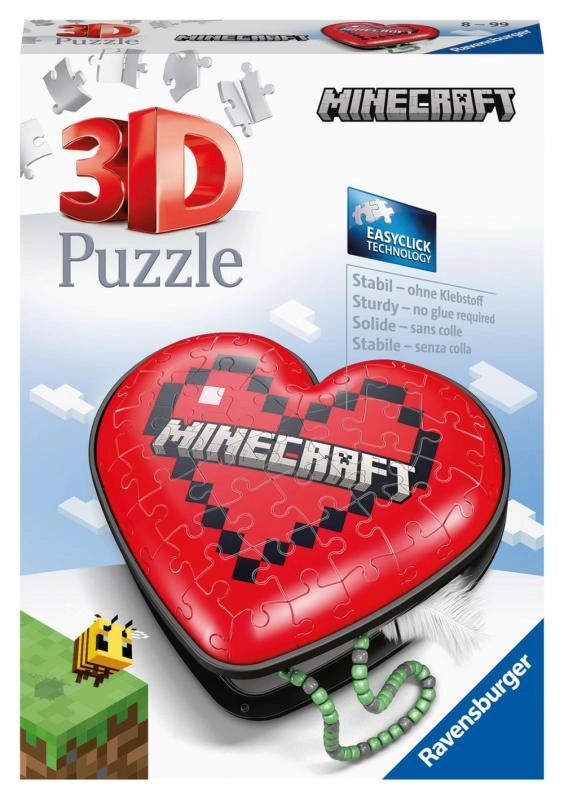 RAVENSBURGER 3D puzzle Srdce Minecraft 54 ks