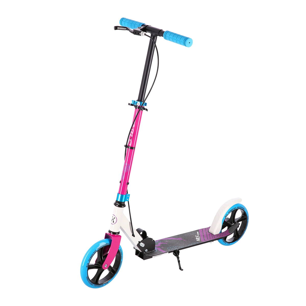 Koloběžka NILS Extreme hm0107 bílo-růžová