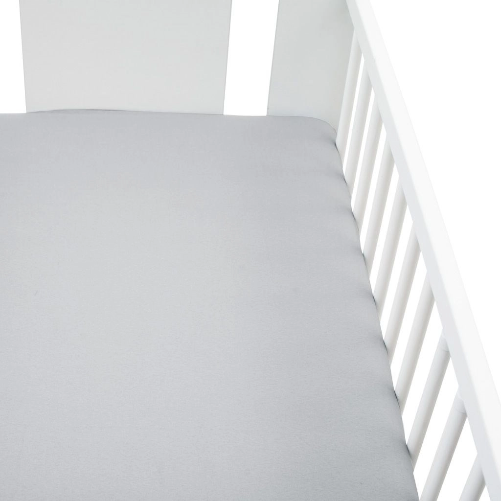 Jersey prostěradlo do postýlky New Baby 120 × 60 cm šedé