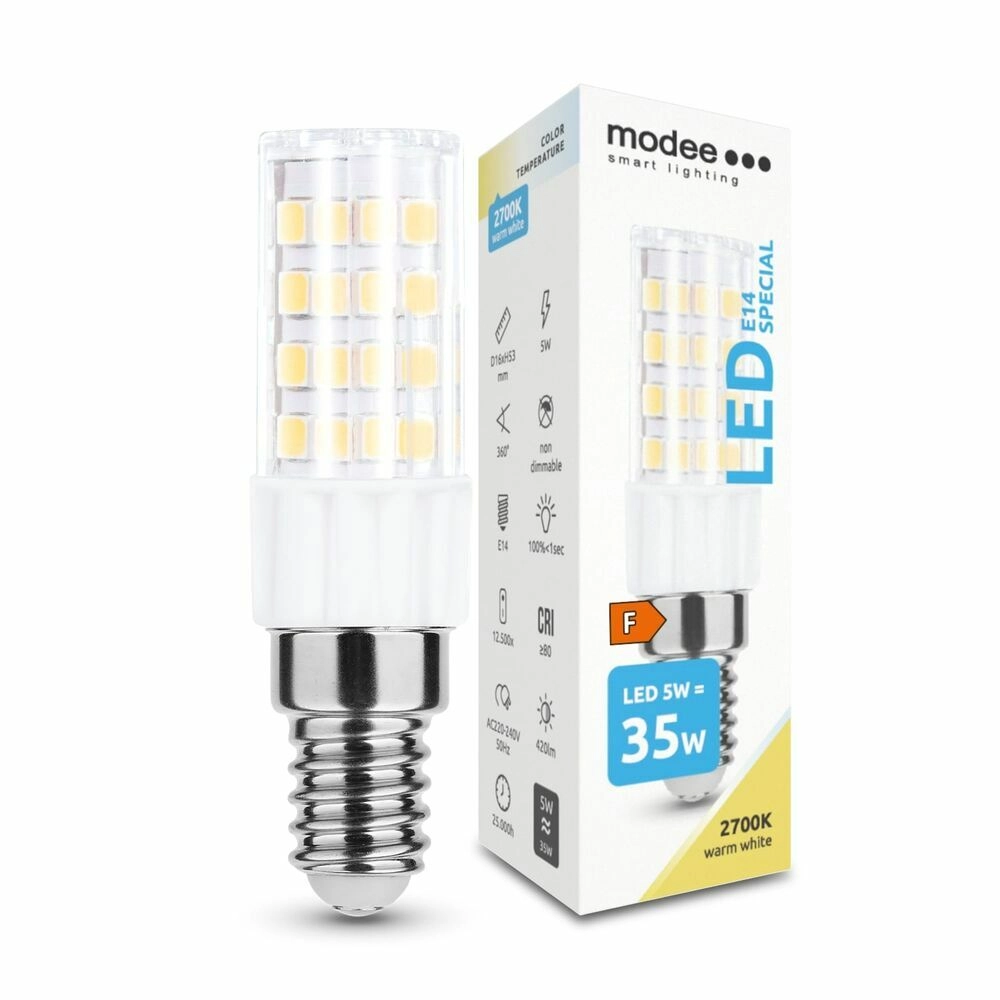 Levně Modee LED žárovka Special Ceramic 5 W E14, 420 lm, teplá bílá