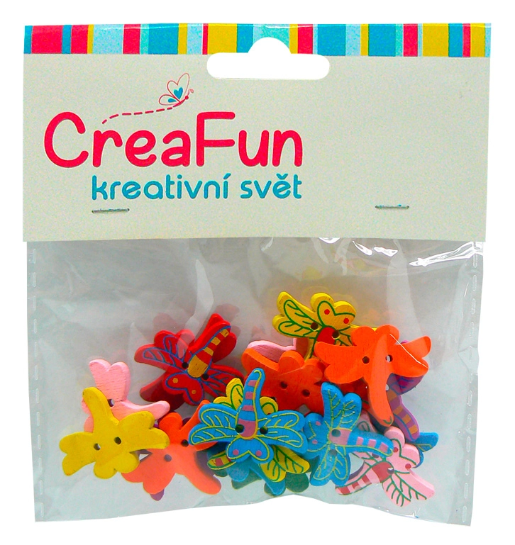 Vkládací bloky Vážka 20 ks 2,6 × 2 cm