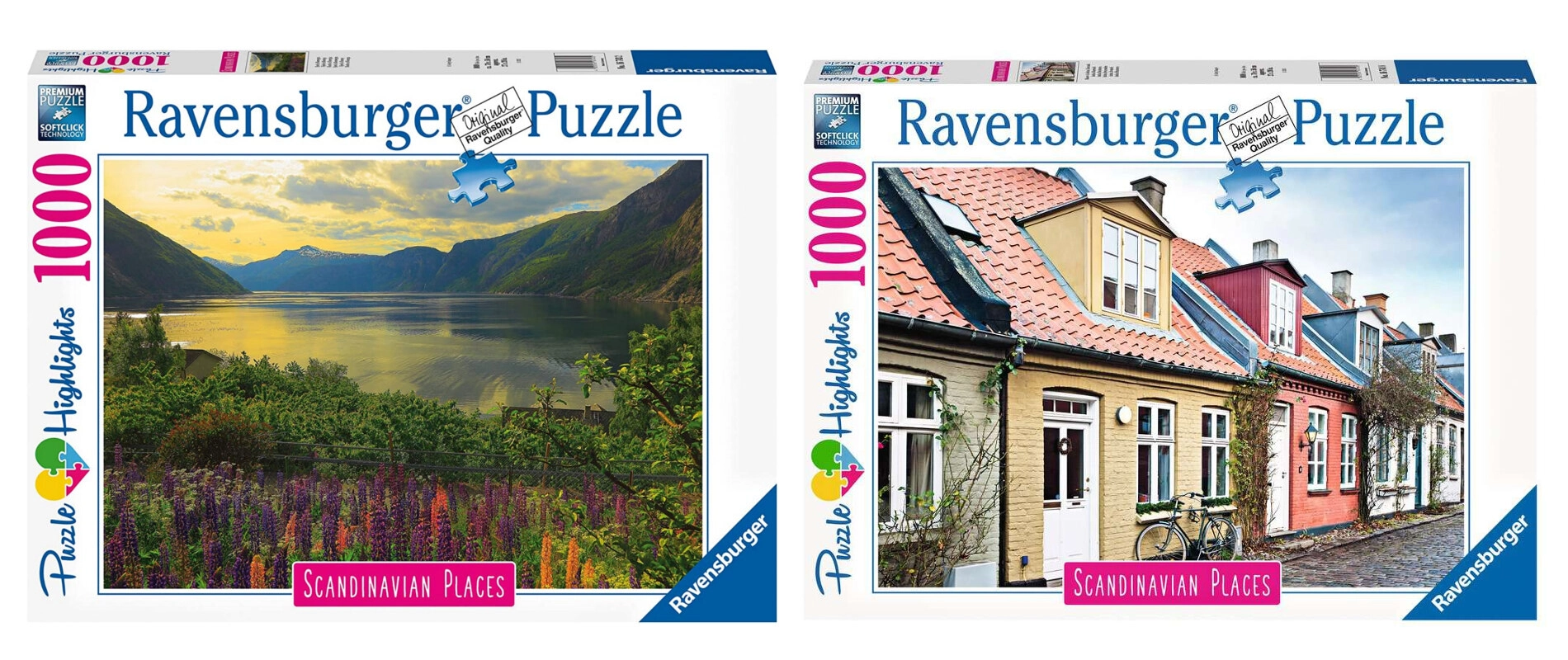 Sada dvou puzzle 2 × 1000 dílků RAVENSBURGER