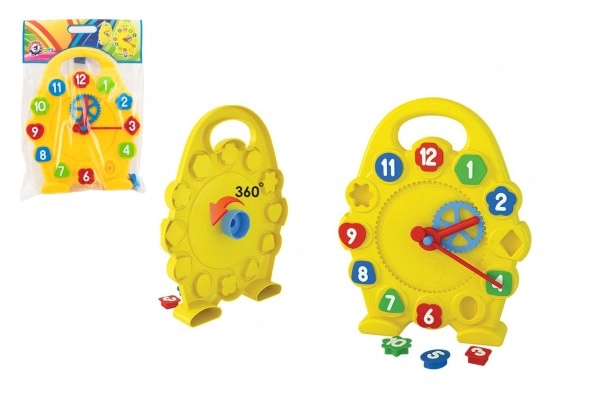 Levně Teddies hodiny výukové vkládačka plast v sáčku 28x41x5 cm